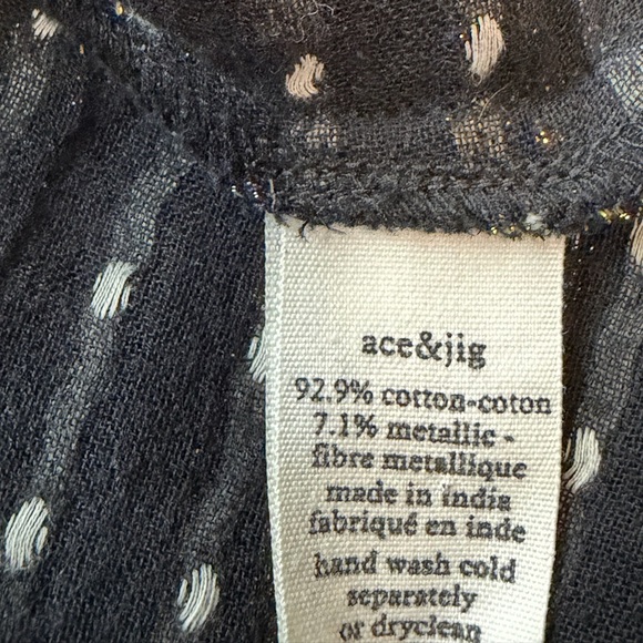 Ace & Jig Metallic Stripe Nile Top - Size Medium - Picture 7 of 7